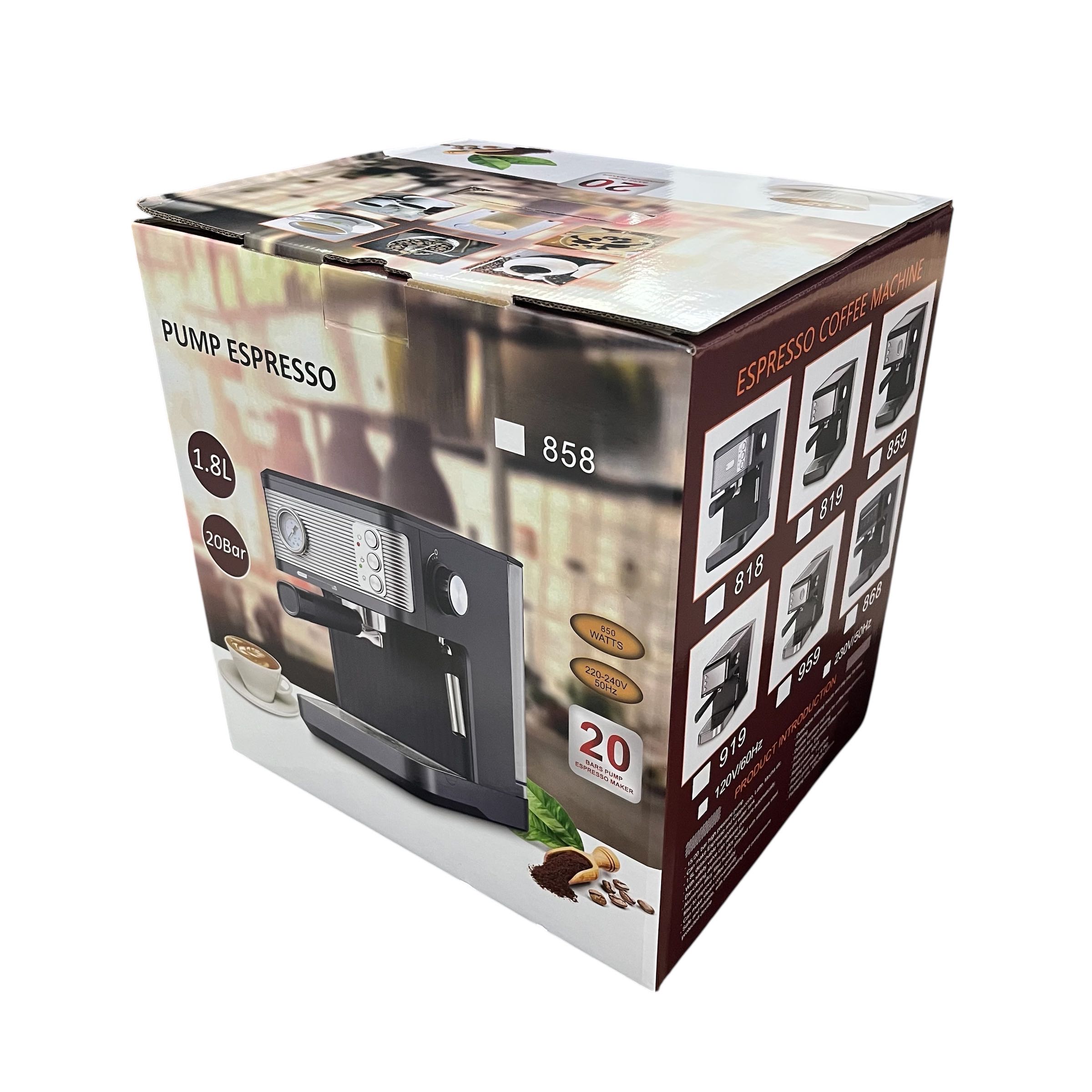 Gambar produk JIAYIN Mesin Kopi Espresso Coffee Maker Frothing 20 Bar 850W 1.8L - MK-868
