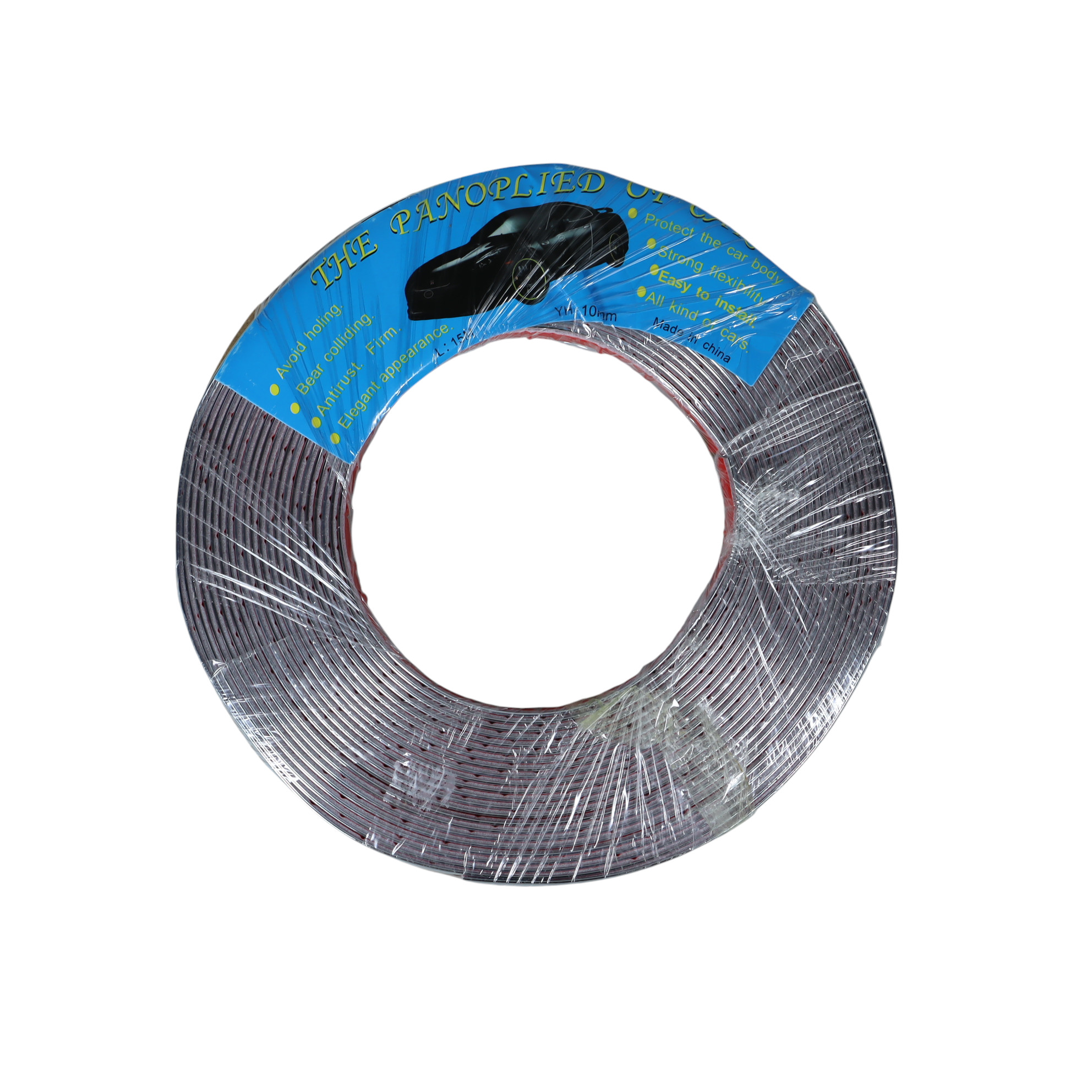 Gambar produk PIN SU Lis Dekorasi Interior Eksterior Mobil Chrome Strip 12M 10mm - YH