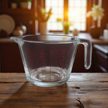 Gambar produk One Two Cups Gelas Ukur Takaran Kaca Microwave Heating Glass Cup 1000ml - GG-18