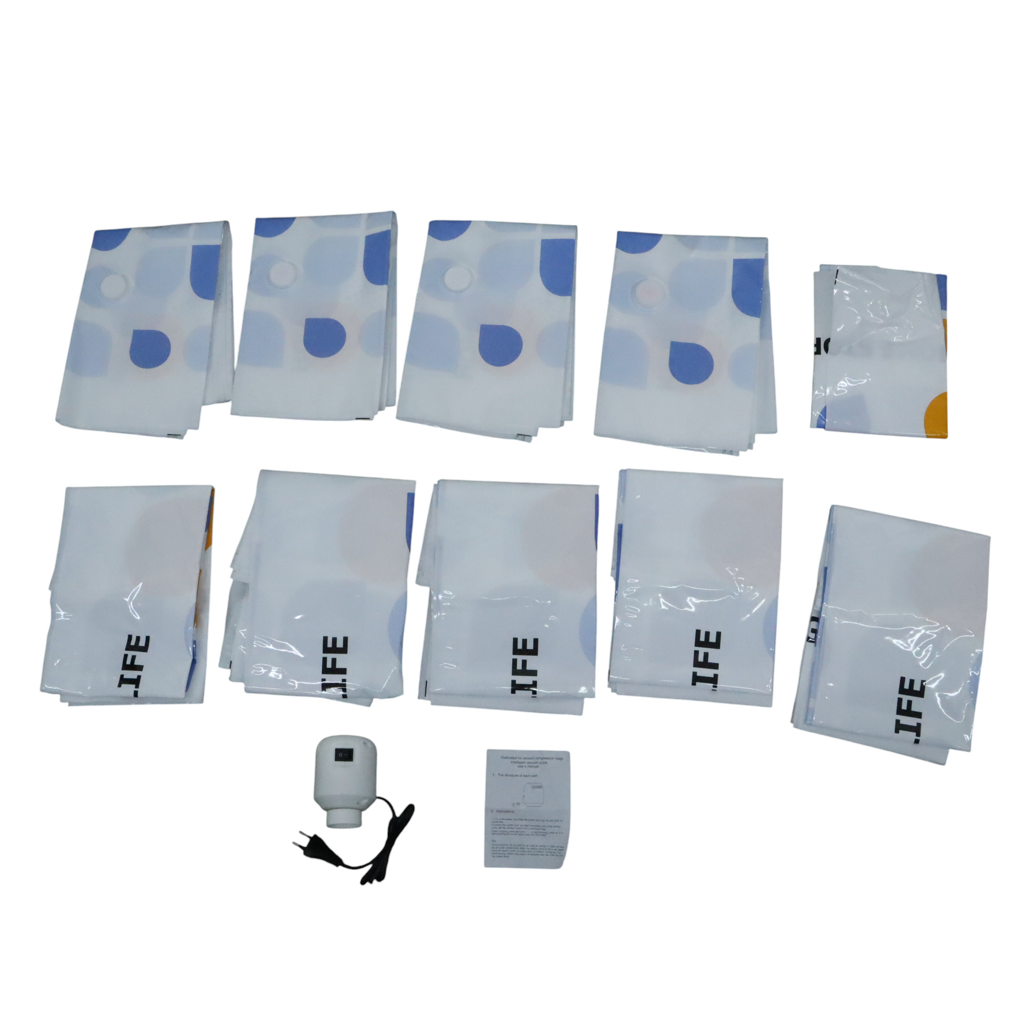 Gambar produk TaffPACK Kantong Plastik Vakum Pakaian 10 PCS with Electric Pump - T105