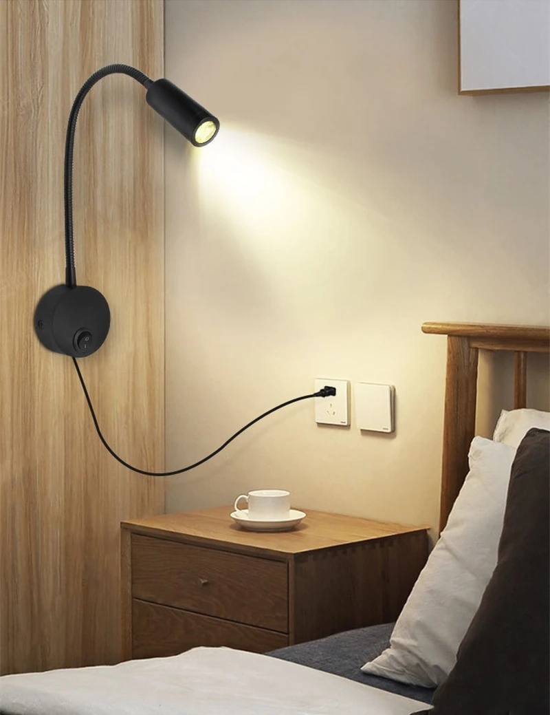 Gambar produk LEDSONLINE Lampu Baca LED Reading Lamp Warm White 3W with Switch - LED10