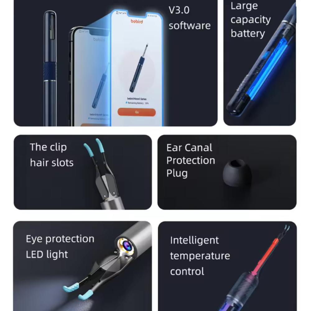 Gambar produk Bebird Kamera Endoskopi Pembersih Telinga Endoscope HD WiFi - Note5 Pro