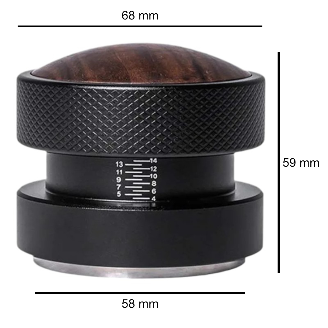 Yangliu Macaron Tamper Coffee Distribution Tool Ripple Base 58mm - YG13 Gambar produk Yangliu Macaron Tamper Coffee Distribution Tool Ripple Base 58mm - YG13