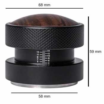 Yangliu Macaron Tamper Coffee Distribution Tool Ripple Base 58mm - YG13 Gambar produk Yangliu Macaron Tamper Coffee Distribution Tool Ripple Base 58mm - YG13