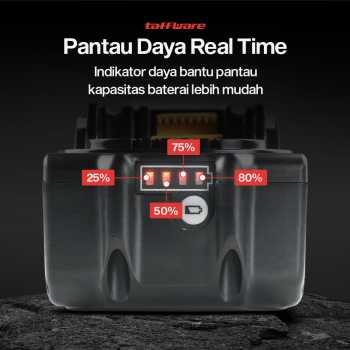 Gambar produk Taffware Baterai Makita LXT 5C BL1850 18V Li-Ion Battery 3.0Ah - BL1860B