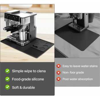 Gambar produk DRT Wadah Alas Kopi Tamper Coffee Maker Mat Silicone Tray 2in1 - D-21