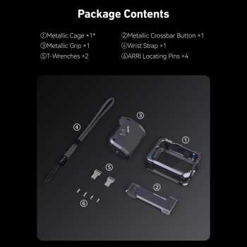 Gambar produk TELESIN Handle Grip Action Camera GoPro 9 to 13 with Aluminium Cage - S6-FMS-26-TGP