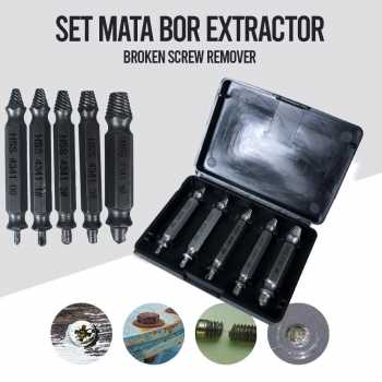 DIZAINLIFE Set Mata Bor Extractor Broken Screw Remover 5 PCS - TL105