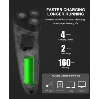 Gambar produk ENCHEN Alat Cukur Elektrik Electric Shaver LED Display IPX7 5W - EN23