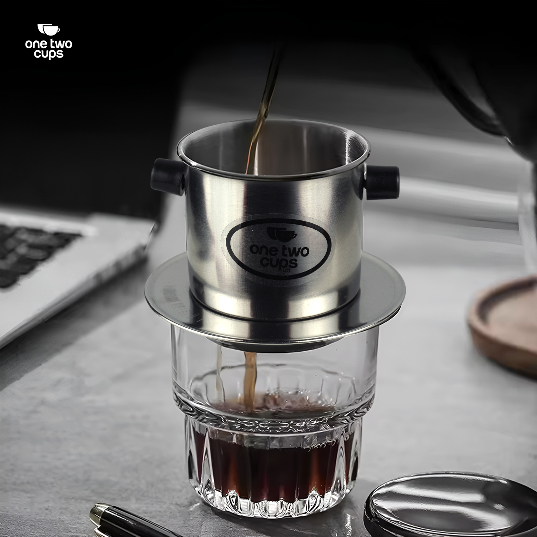 Gambar produk One Two Cups Vietnam Drip Coffee Filter Pot Saringan Kopi 120ml 7Q - ON-7Q