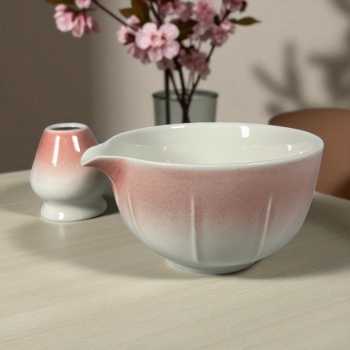 Gambar produk Dreambu Mangkuk Teh Set Chawan Chasen Stand Japanese Matcha Bowl 420ml