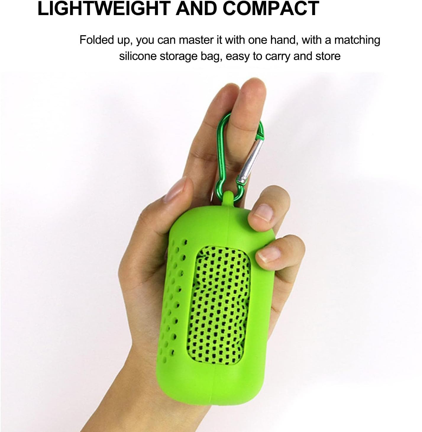 Gambar produk ASOLID Handuk Microfiber Quick Dry Cooling Ice Towel Silicon Case Sedang - AS13