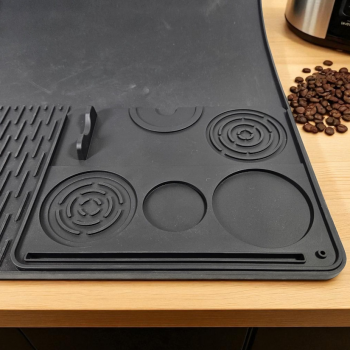 DRT Wadah Alas Kopi Tamper Coffee Maker Mat Silicone Tray 2in1 - D-21 Gambar produk DRT Wadah Alas Kopi Tamper Coffee Maker Mat Silicone Tray 2in1 - D-21