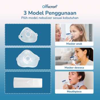 Gambar produk TaffOmicron Alat Terapi Pernapasan Mesh Nebulizer Rechargeable 200mA - JSL-W302