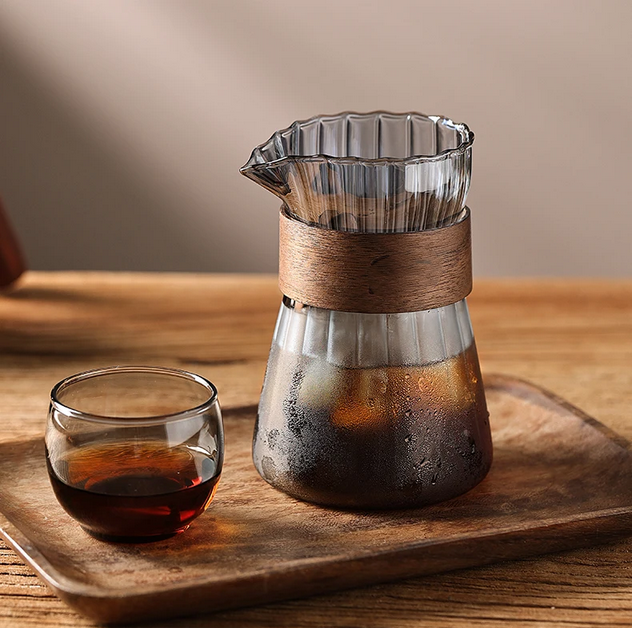 Gambar produk FMA Teko Kopi Pour Over Coffee Server Borosilicate Glass Carafe 500ml - FM-5ML2