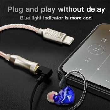 Gambar produk ALAC Kabel USB Type C ke 3.5mm Adaptor HiFi DAC Conexant CX31993 Chip - CX-PRO