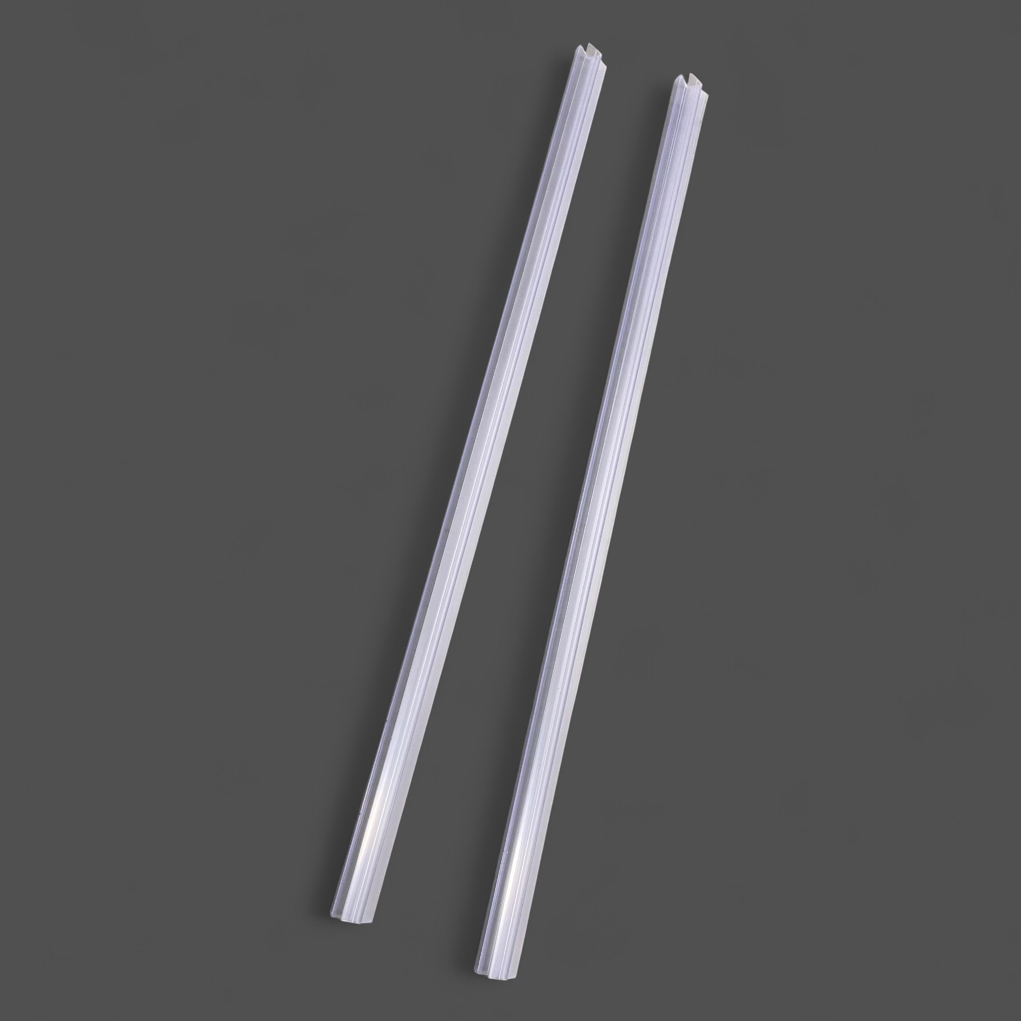 Gambar produk COOSTEE Seal Strip Penutup Celah Pintu Kaca Kamar Mandi PVC 50cm 6mm - C50