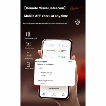 Gambar produk Glomarket Smart Door Lock Fingerprint Face Recognition Password Tuya - CS11