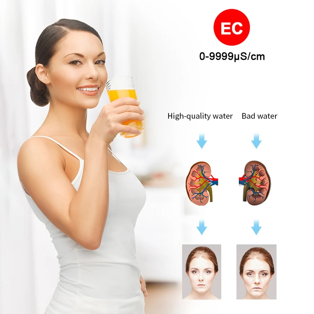 Gambar produk TOONEY Alat Pengetes Air Water Purity Quality Tester Digital 4in1 - TN359
