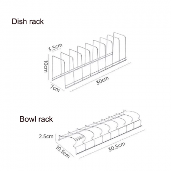 Gambar produk FMA Rak Piring Kitchen Bowl Dish Organizer Stainless Steel Rack - FM-3ST