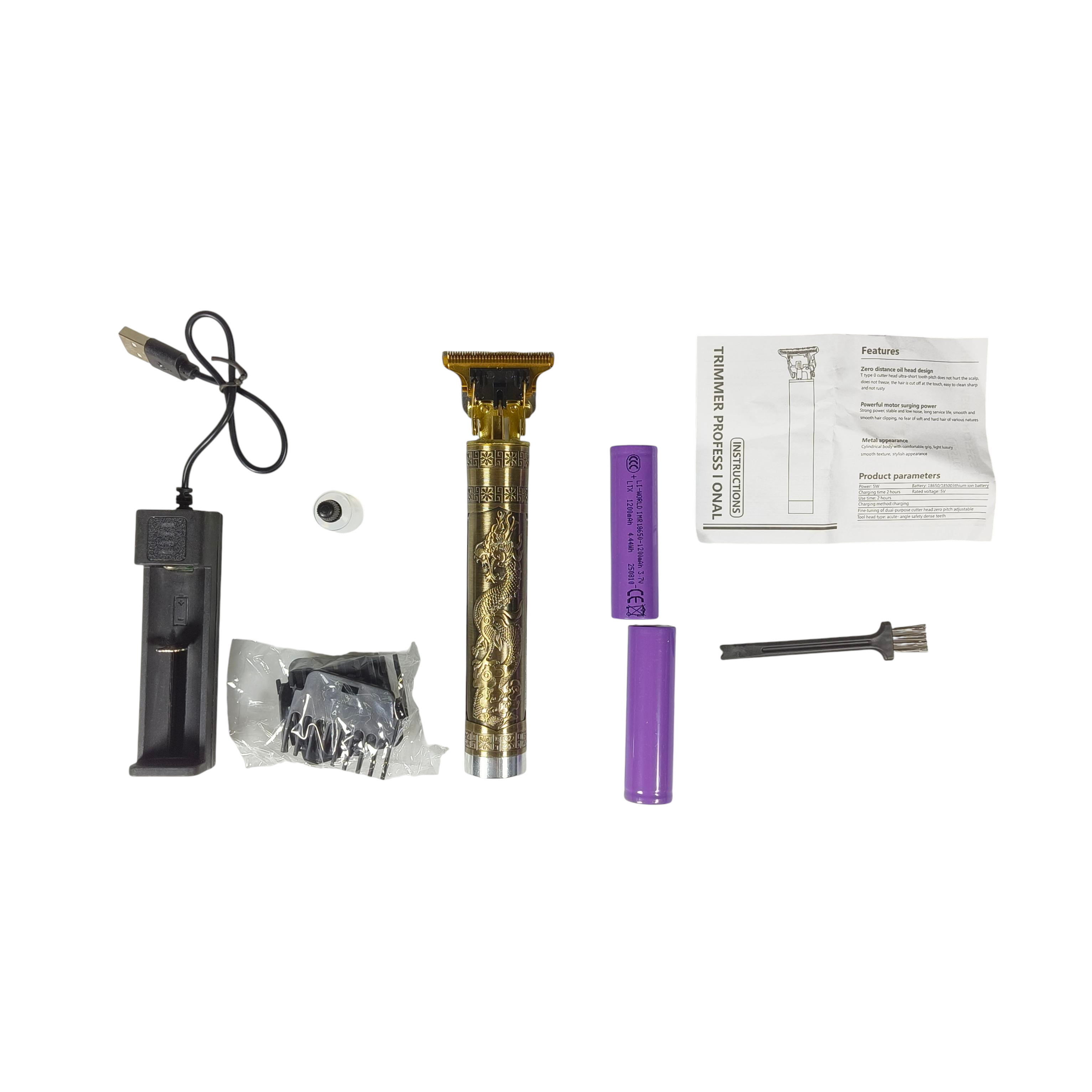 Gambar produk VIP Alat Cukur Rambut Elektrik Barber Hair Clipper Dragon n Phoenix - WS-T99