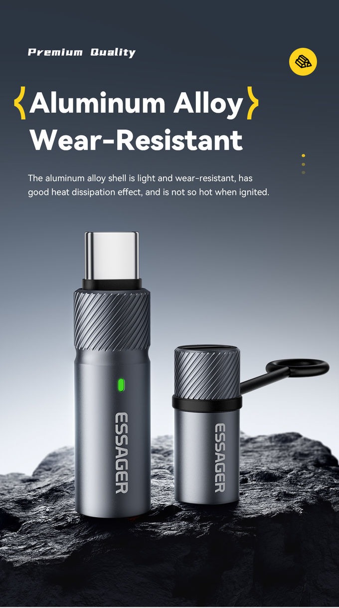 Gambar produk ESSAGER Korek Api Elektrik Cigarette Lighter Mini Portable USB Type C Male - ES-OTG29