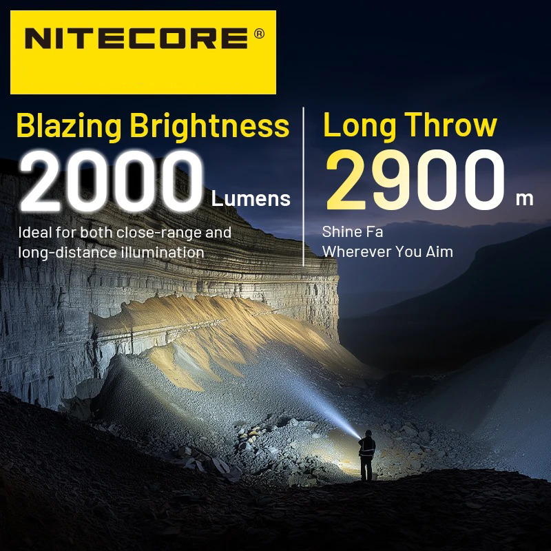 Gambar produk NITECORE Senter LED Flashlight Class 1 LEP 2000 Lumens 5500mAh IP68 - P40