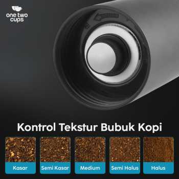Gambar produk One Two Cups Alat Penggiling Kopi Manual Coffee Grinder Adjustable - BN50