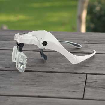 Gambar produk Kaca Pembesar Kacamata Reparasi Jam Magnifier with 2 LED 5 Lens 3.5X - 9892B2