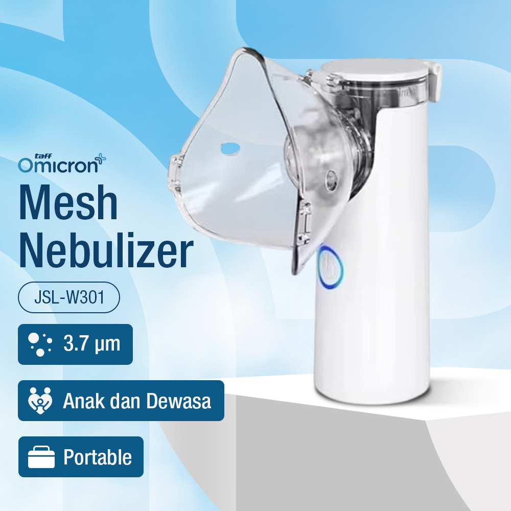TaffOmicron Alat Terapi Pernapasan Mesh Nebulizer Portable Inhaler - JSL-W301 Gambar produk TaffOmicron Alat Terapi Pernapasan Mesh Nebulizer Portable Inhaler - JSL-W301