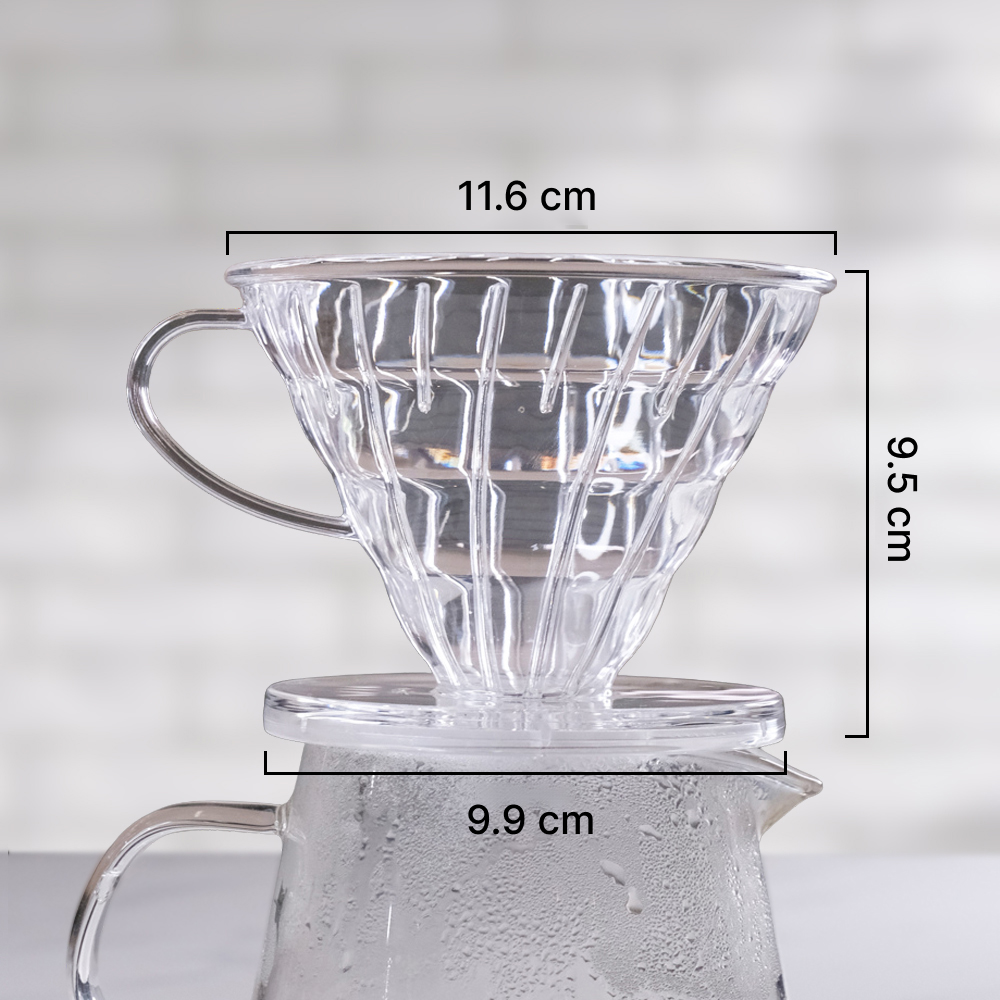 Gambar produk One Two Cups V60 Coffee Dripper Alat Seduh Kopi Manual Plastik - SE105