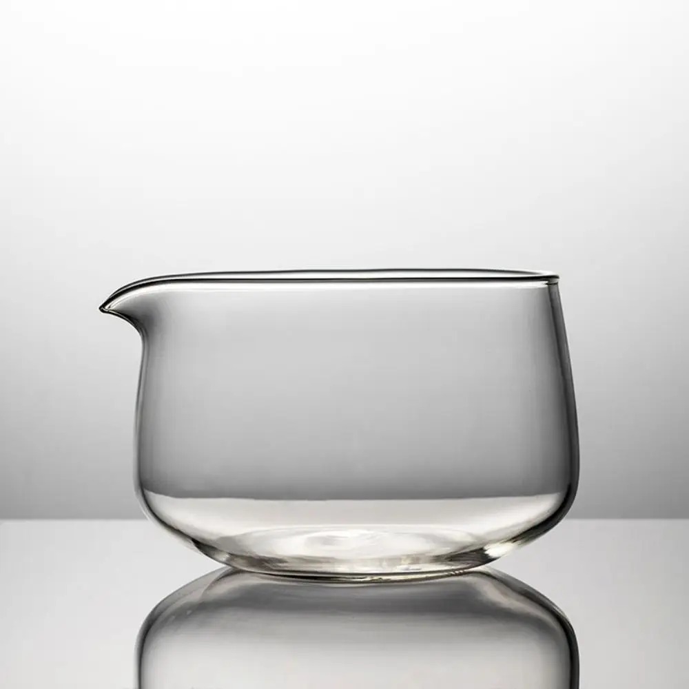 Gambar produk OYCHA Mangkuk Teh Chawan Kaca Transparent Japanese Matcha Bowl Large Belly - OY-12