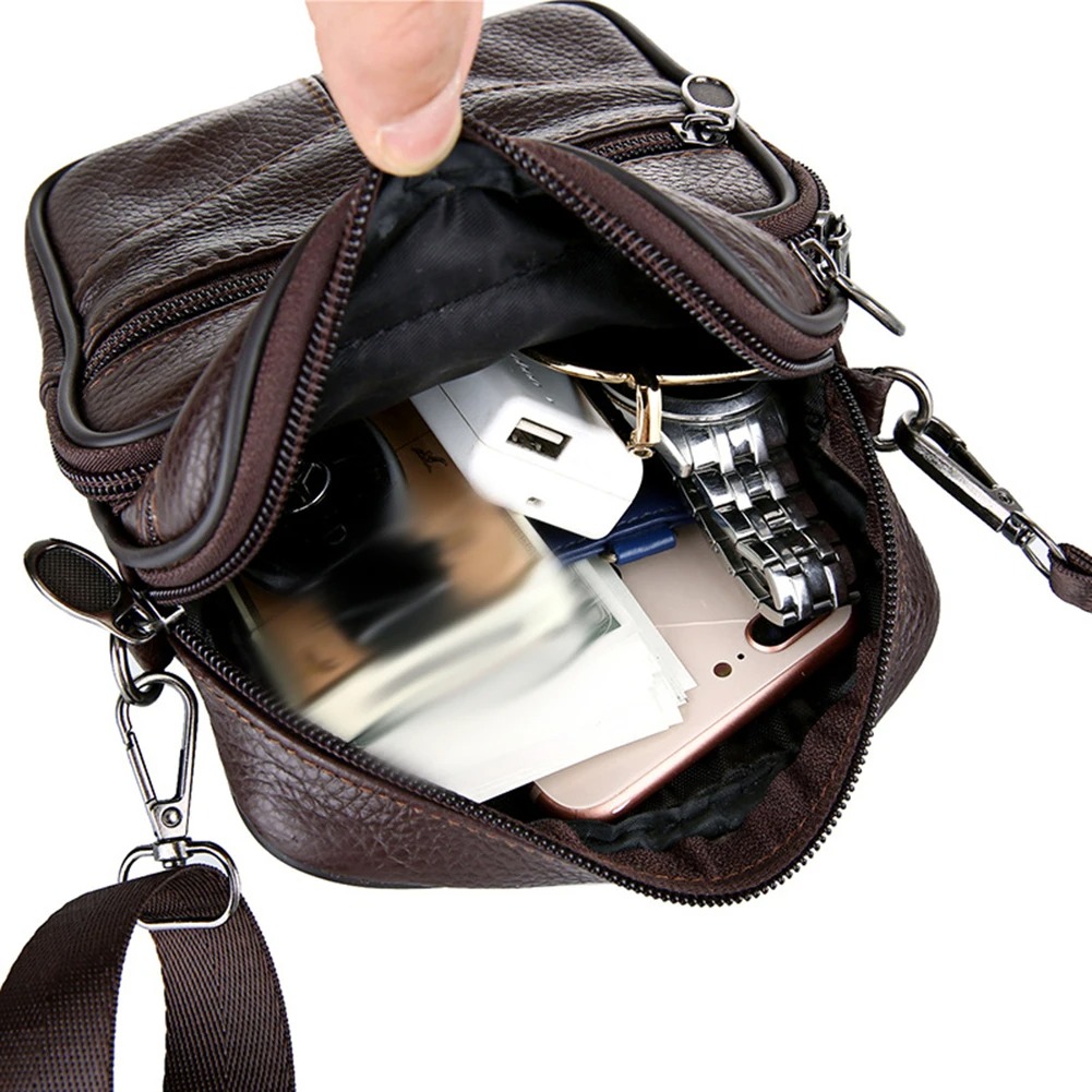 Gambar produk SAKUCI Tas Selempang Pria Kulit PU Leather Shoulder Crossbody Bag - S18