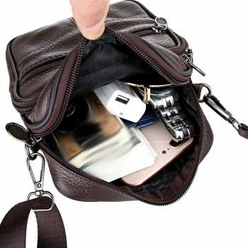 Gambar produk SAKUCI Tas Selempang Pria Kulit PU Leather Shoulder Crossbody Bag - S18
