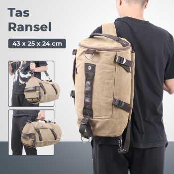 Free Knight Tas Ransel Selempang Barrel Travel Mountaineering Canvas - M0005