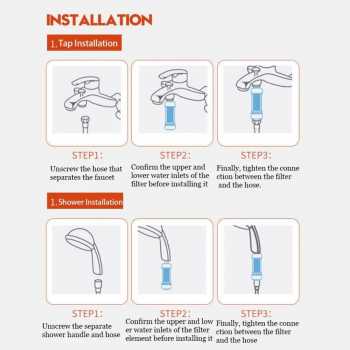 Gambar produk Hoshi Cartridge Shower Head Filter Fragrance Dechlorination Lavender - H201