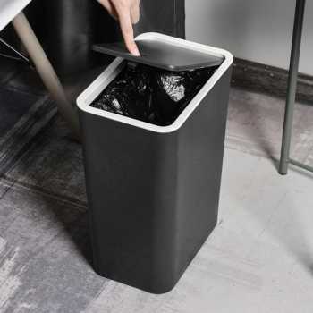 Gambar produk Trevice Tempat Sampah Tekan Press Trash Bin Smooth Opening 15L - T15