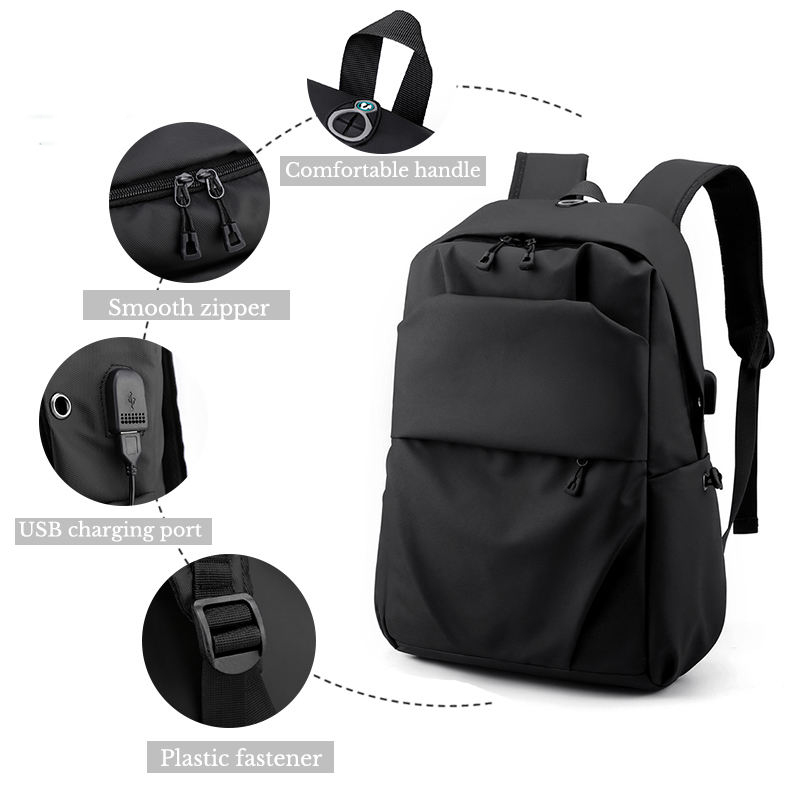 Gambar produk RINDOW Tas Ransel Laptop Backpack PVC 16 Inch with USB Port - RW-43