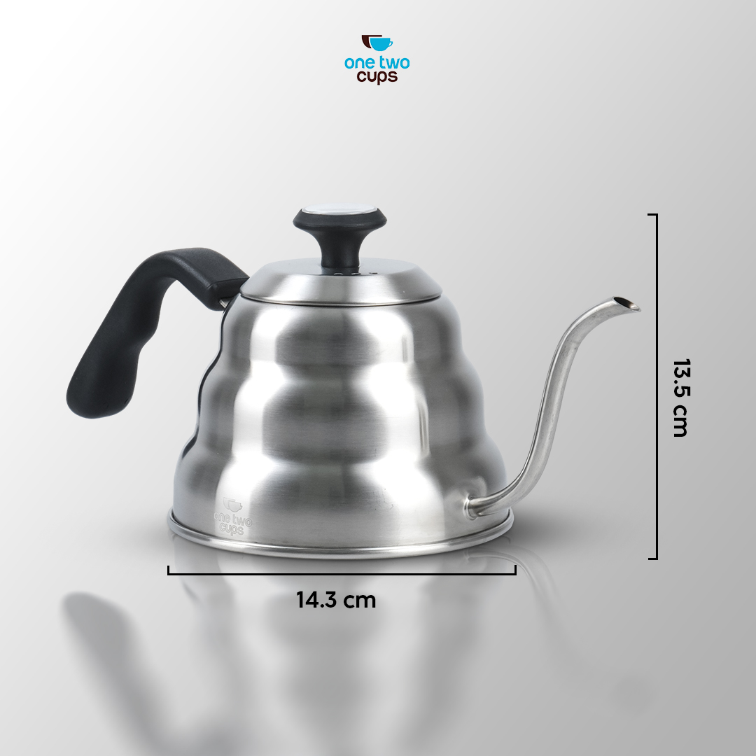 Gambar produk One Two Cups Teko Kopi Leher Angsa Pour Over Kettle Thermometer 900ml - LZP-8003