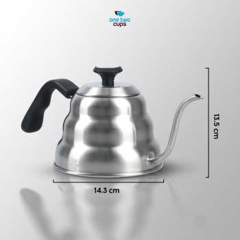 Gambar produk One Two Cups Teko Kopi Leher Angsa Pour Over Kettle Thermometer 900ml - LZP-8003