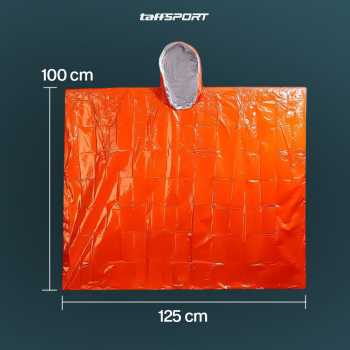 Gambar produk TaffSPORT Jas Hujan Portable Disposable Raincoat Poncho PE All Size - Jn62