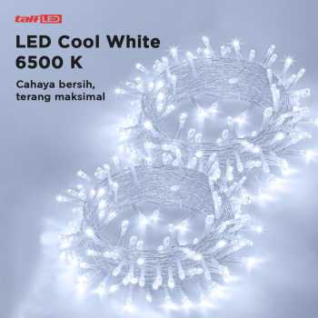 Gambar produk TaffLED Lampu Hias Gorden String Lights 3x3M 300 LED Cool White 18W - 300L