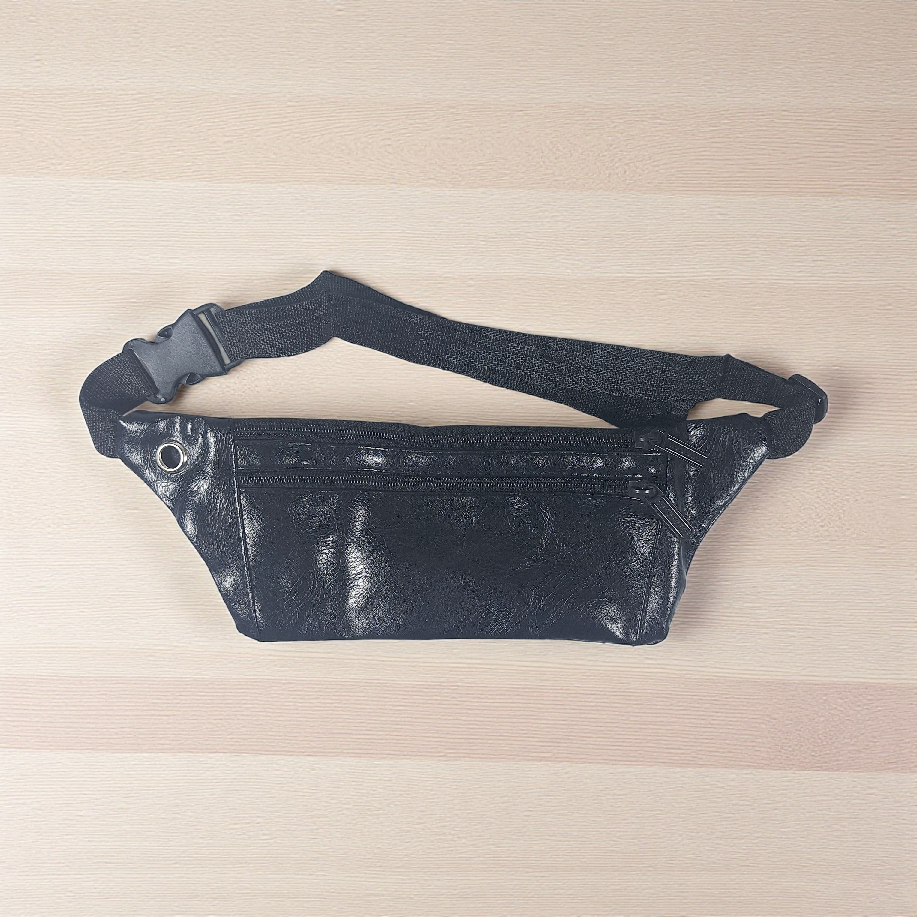 Gambar produk Rhodey Tas Pinggang Selempang Pria Waistbag Bahan Kulit - 1851