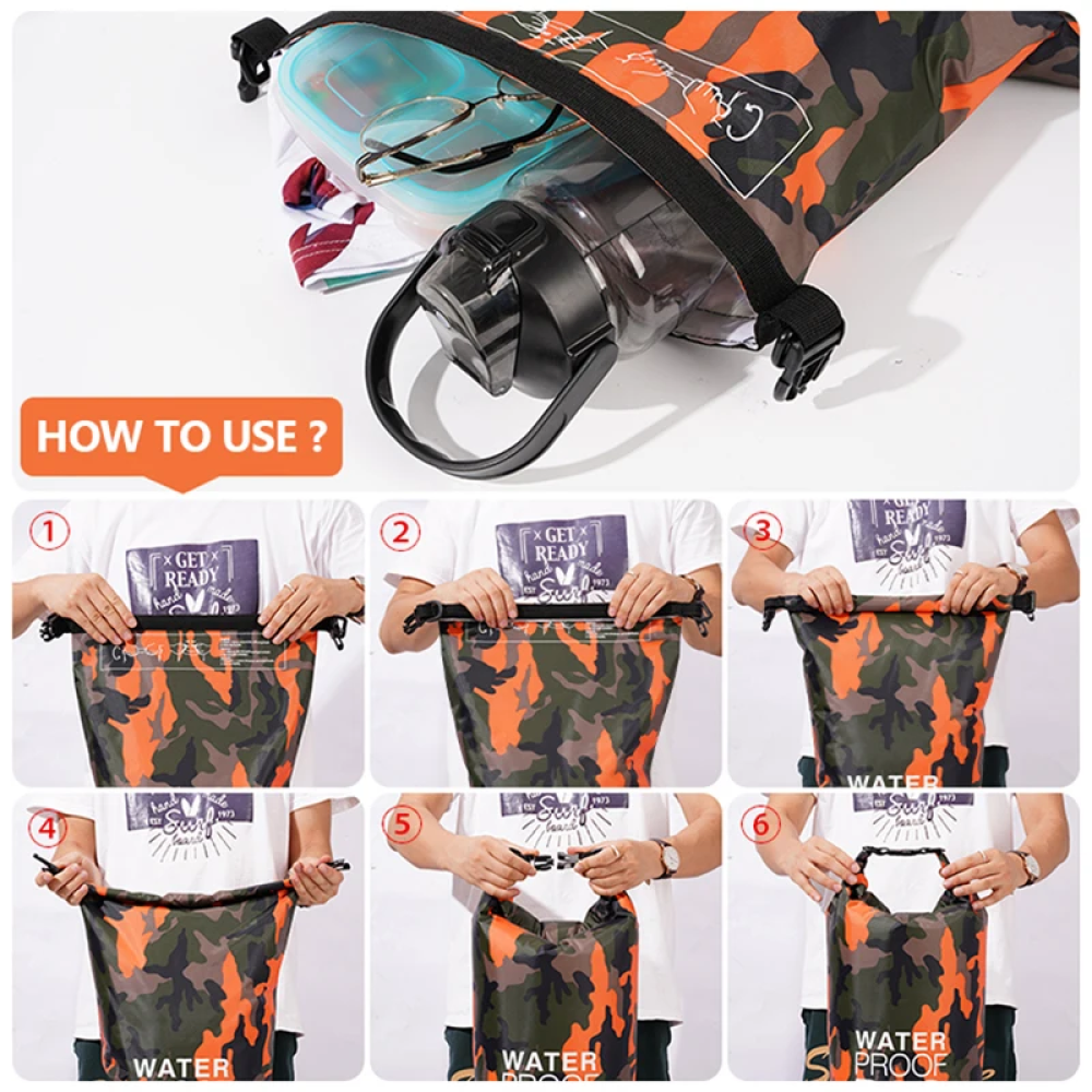 Gambar produk WATORU Tas Penyimpanan Anti Air Debu Outdoor Waterproof Dry Bag 30L - XAZ9