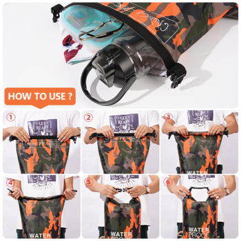 Gambar produk WATORU Tas Penyimpanan Anti Air Debu Outdoor Waterproof Dry Bag 30L - XAZ9