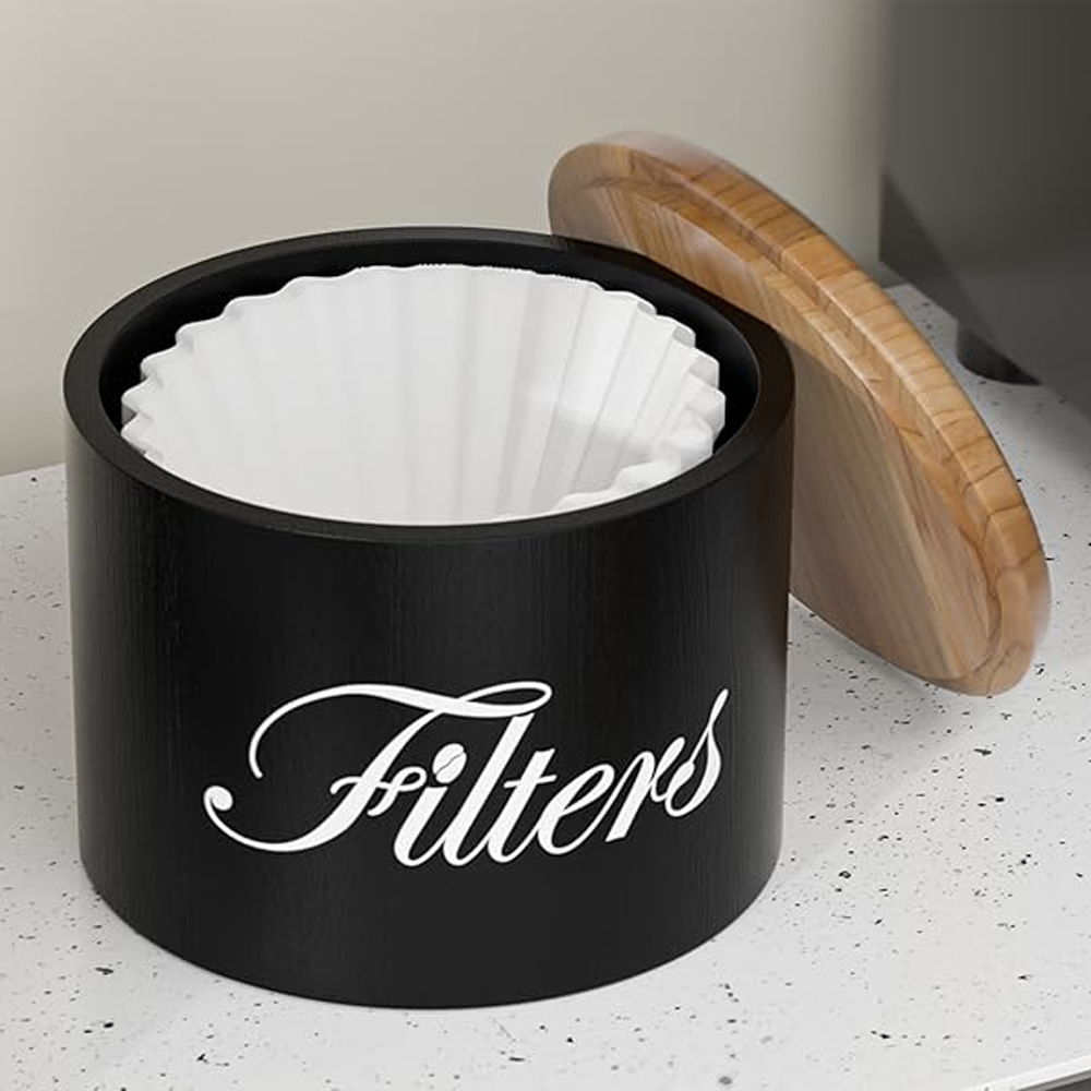 Gambar produk CORTI Toples Tempat Kertas Filter Kopi Coffee Filter Storage with Lid - C140