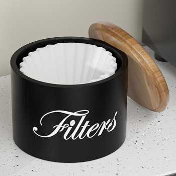 Gambar produk CORTI Toples Tempat Kertas Filter Kopi Coffee Filter Storage with Lid - C140