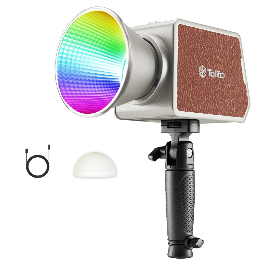 Gambar produk Tolifo Lampu Palm LED RGBWW Bowens Video Light 2700-6500K 100W - PL-100RGB