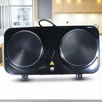 Gambar produk Taffware Kompor Listrik 2 Tungku Portable Hot Plate 2000W - WY-04B