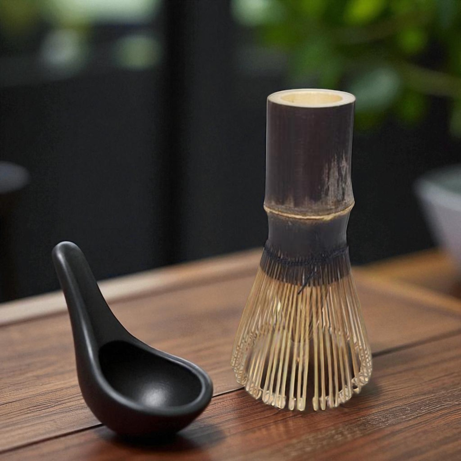 Gambar produk Baiben Li Chasen Bamboo Whisk Matcha Pengaduk Teh 74 Tangkai - B78